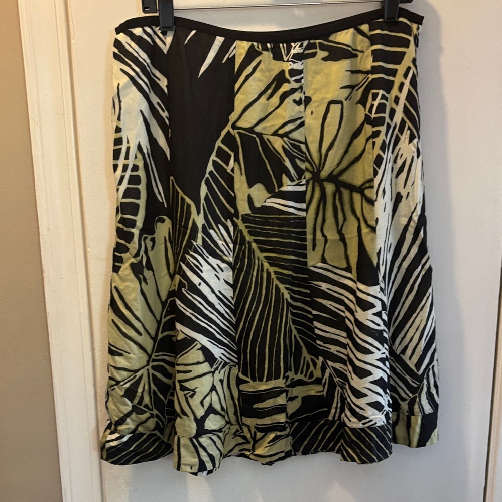 Nie + Zoe 14 cotton lined Tropical Skirt 26-095-1